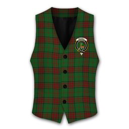 ScotsTee Shop Scottish Maxwell Hunting Crest Tartan Waistcoat Sleeveless Suit Vest