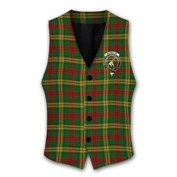 ScotsTee Shop Scottish MacMillan 1946 Crest Tartan Waistcoat Sleeveless Suit Vest
