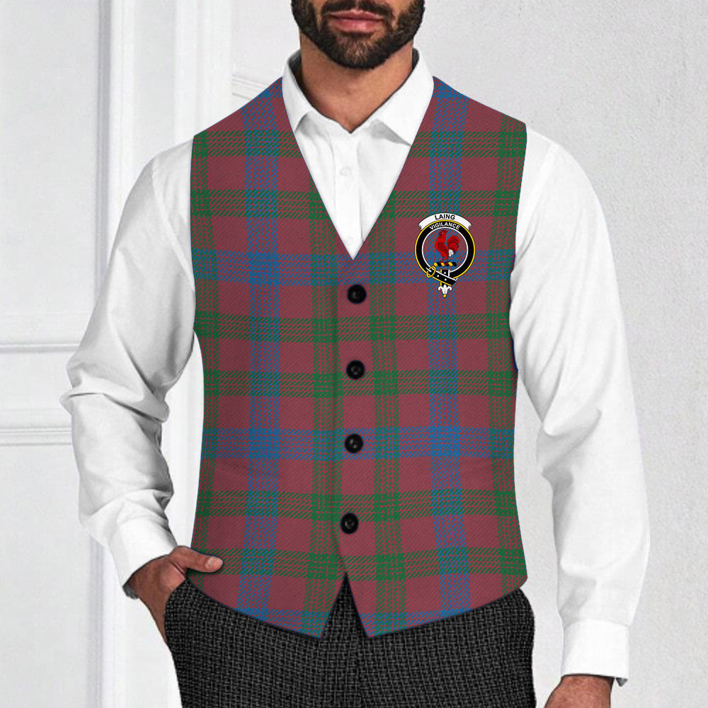 ScotsTee Shop Scottish Laing Artefact Ancient Crest Tartan Waistcoat Sleeveless Suit Vest