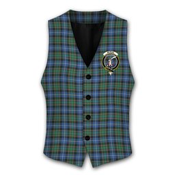 ScotsTee Shop Scottish McRae Hunting Ancient Crest Tartan Waistcoat Sleeveless Suit Vest
