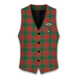ScotsTee Shop Scottish MacPhail Blue Bands Ancient Crest Tartan Waistcoat Sleeveless Suit Vest