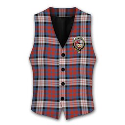ScotsTee Shop Scottish MacDonald Dress Irish Ancient Crest Tartan Waistcoat Sleeveless Suit Vest