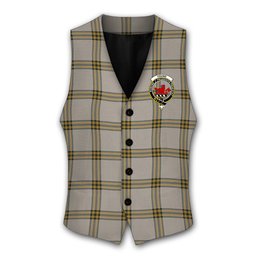 ScotsTee Shop Scottish Young in Australia Crest Tartan Waistcoat Sleeveless Suit Vest