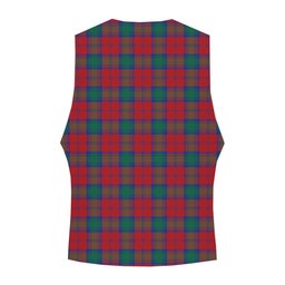 ScotsTee Shop Scottish Lindsay Modern Crest Tartan Waistcoat Sleeveless Suit Vest