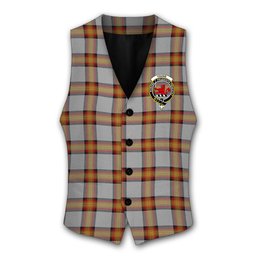 ScotsTee Shop Scottish Young, Christina Crest Tartan Waistcoat Sleeveless Suit Vest