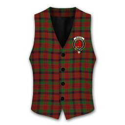 ScotsTee Shop Scottish McNicol Crest Tartan Waistcoat Sleeveless Suit Vest