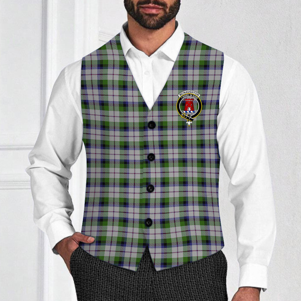 ScotsTee Shop Scottish McNaughton Dress Crest Tartan Waistcoat Sleeveless Suit Vest
