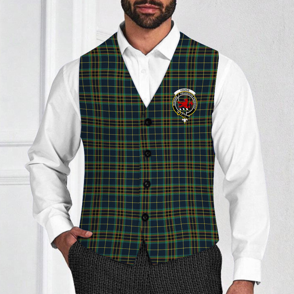 ScotsTee Shop Scottish Young Enterprise Scotland Crest Tartan Waistcoat Sleeveless Suit Vest