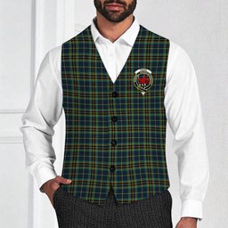 ScotsTee Shop Scottish Young Enterprise Scotland Crest Tartan Waistcoat Sleeveless Suit Vest