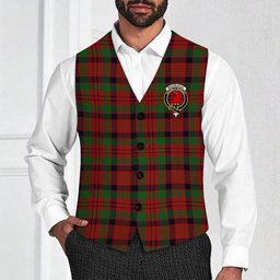 ScotsTee Shop Scottish MacNeacail Crest Tartan Waistcoat Sleeveless Suit Vest