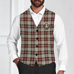 ScotsTee Shop Scottish McLean Dress Crest Tartan Waistcoat Sleeveless Suit Vest