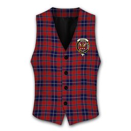 ScotsTee Shop Scottish Wishart Dress Crest Tartan Waistcoat Sleeveless Suit Vest