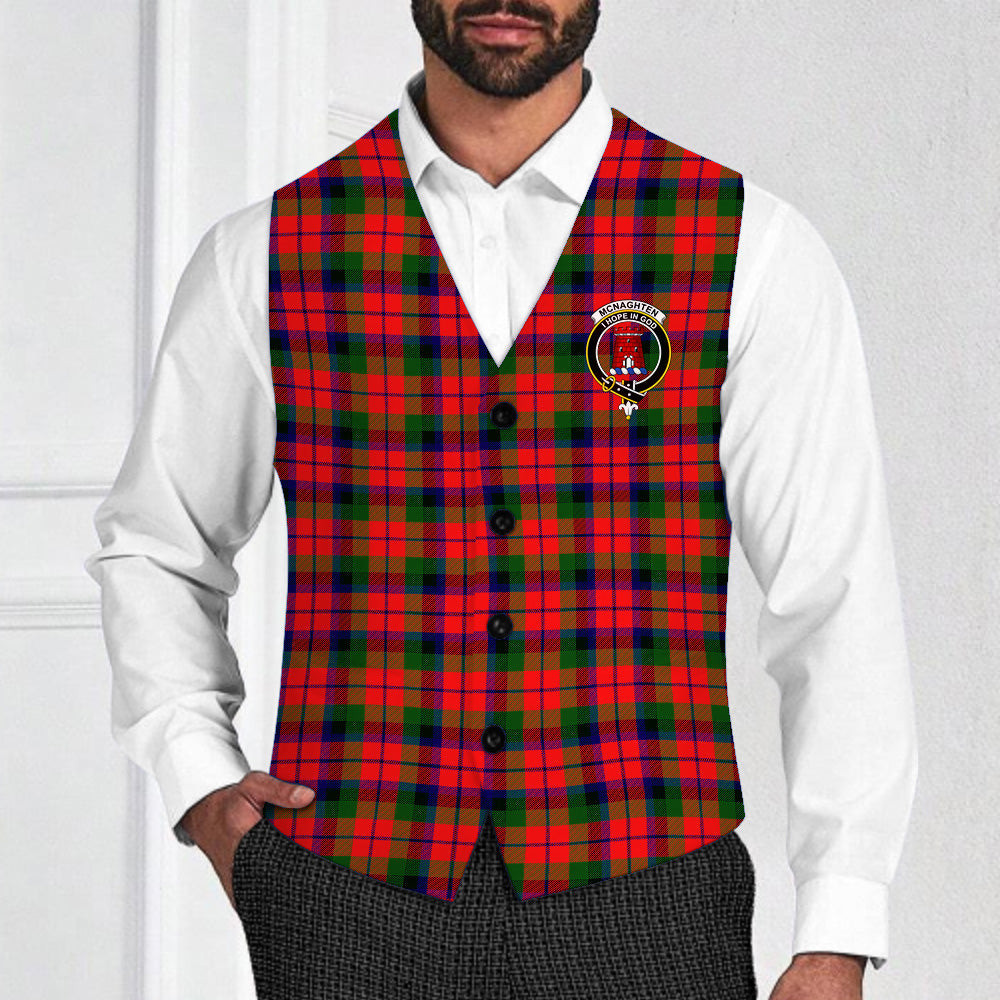 ScotsTee Shop Scottish Mcnaghten Modern Crest Tartan Waistcoat Sleeveless Suit Vest