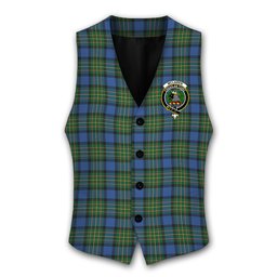 ScotsTee Shop Scottish McLaren Ancient Crest Tartan Waistcoat Sleeveless Suit Vest