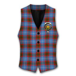 ScotsTee Shop Scottish Newton Crest Tartan Waistcoat Sleeveless Suit Vest