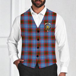 ScotsTee Shop Scottish Newton Crest Tartan Waistcoat Sleeveless Suit Vest