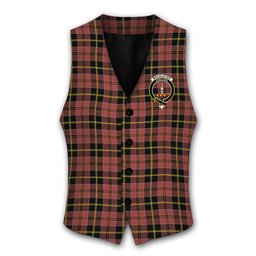ScotsTee Shop Scottish MacAlister of Skye Ancient Crest Tartan Waistcoat Sleeveless Suit Vest