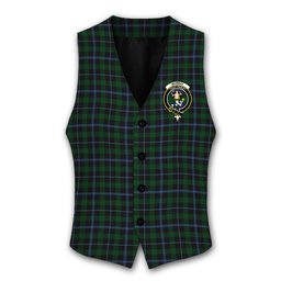 ScotsTee Shop Scottish Murray 1830-40 Crest Tartan Waistcoat Sleeveless Suit Vest