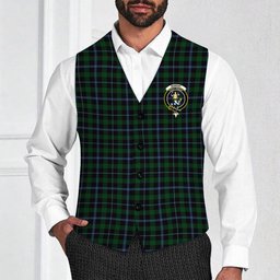 ScotsTee Shop Scottish Murray 1830-40 Crest Tartan Waistcoat Sleeveless Suit Vest