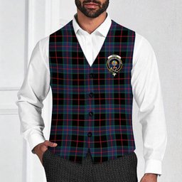 ScotsTee Shop Scottish Nairn Modern Crest Tartan Waistcoat Sleeveless Suit Vest