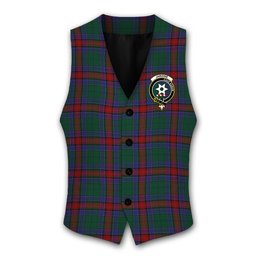 ScotsTee Shop Scottish Jardine Dress Crest Tartan Waistcoat Sleeveless Suit Vest