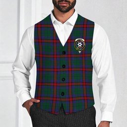 ScotsTee Shop Scottish Jardine Dress Crest Tartan Waistcoat Sleeveless Suit Vest
