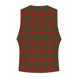 ScotsTee Shop Scottish McIntosh Red Crest Tartan Waistcoat Sleeveless Suit Vest