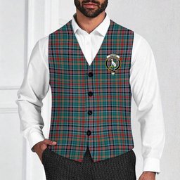 ScotsTee Shop Scottish Hunter Old Modern Crest Tartan Waistcoat Sleeveless Suit Vest