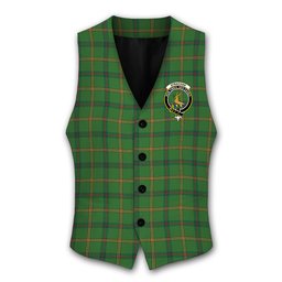 ScotsTee Shop Scottish Strachan Hunting Modern Crest Tartan Waistcoat Sleeveless Suit Vest