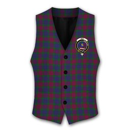 ScotsTee Shop Scottish Mar Dress - TD Crest Tartan Waistcoat Sleeveless Suit Vest