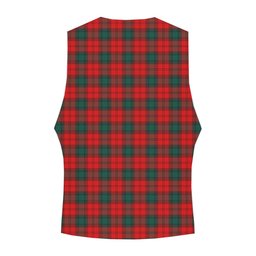 ScotsTee Shop Scottish Lindsay Black lines Modern Crest Tartan Waistcoat Sleeveless Suit Vest
