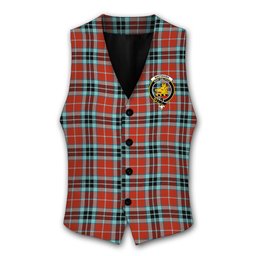 ScotsTee Shop Scottish MacTavish Ancient Crest Tartan Waistcoat Sleeveless Suit Vest