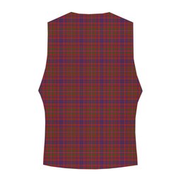 ScotsTee Shop Scottish McLeod Red Crest Tartan Waistcoat Sleeveless Suit Vest