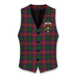 ScotsTee Shop Scottish Rattray of Lude Crest Tartan Waistcoat Sleeveless Suit Vest