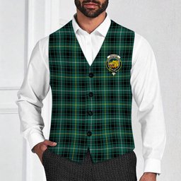 ScotsTee Shop Scottish MacIvor Hunting Modern Crest Tartan Waistcoat Sleeveless Suit Vest
