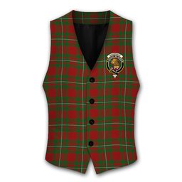 ScotsTee Shop Scottish MacGregor Modern Crest Tartan Waistcoat Sleeveless Suit Vest