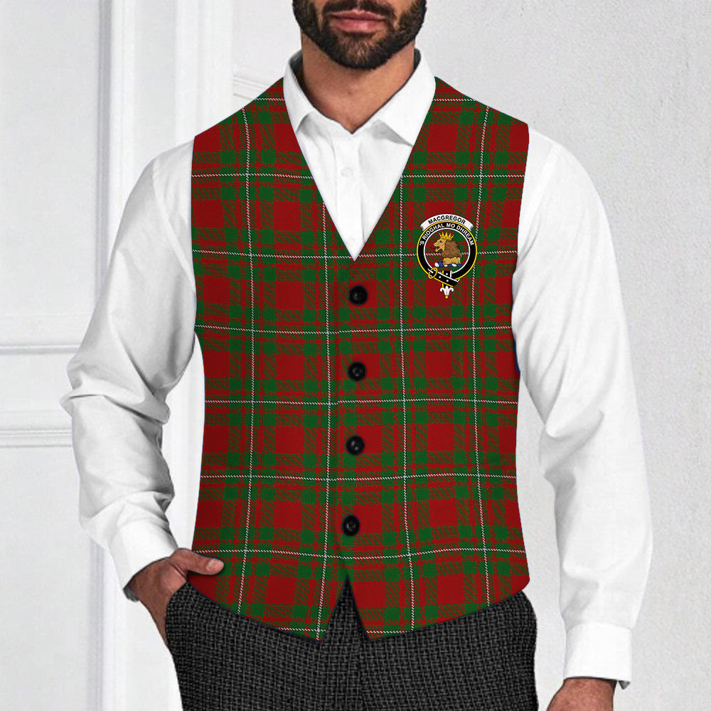 ScotsTee Shop Scottish MacGregor Modern Crest Tartan Waistcoat Sleeveless Suit Vest