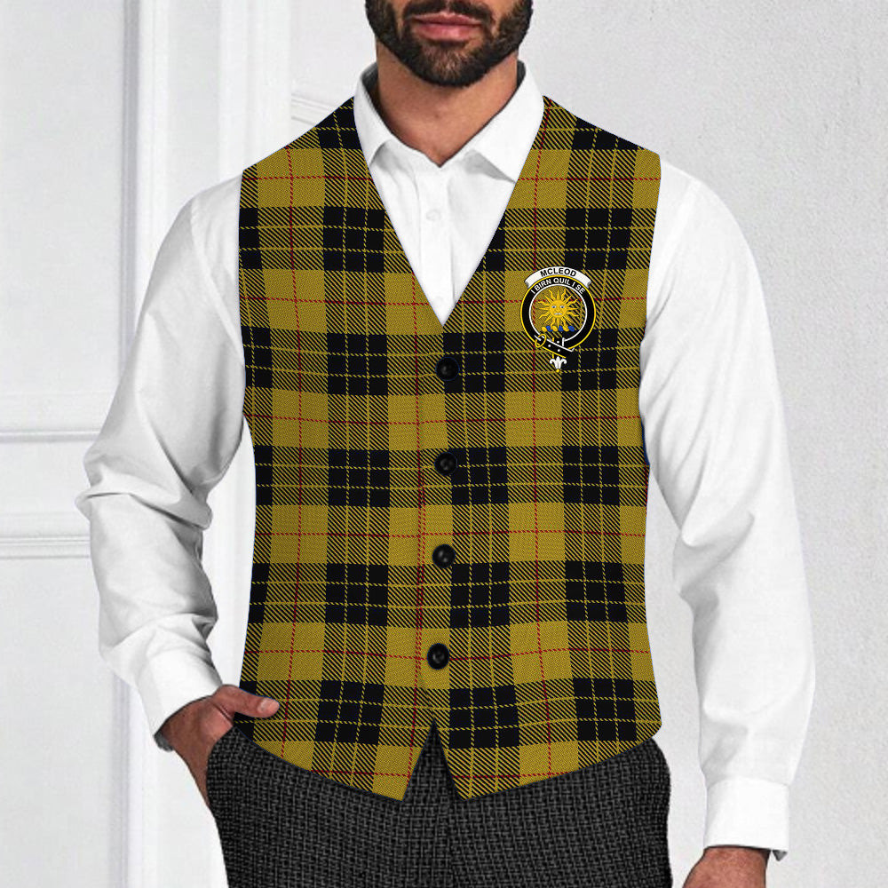 ScotsTee Shop Scottish McLeod of Lewis Ancient Crest Tartan Waistcoat Sleeveless Suit Vest