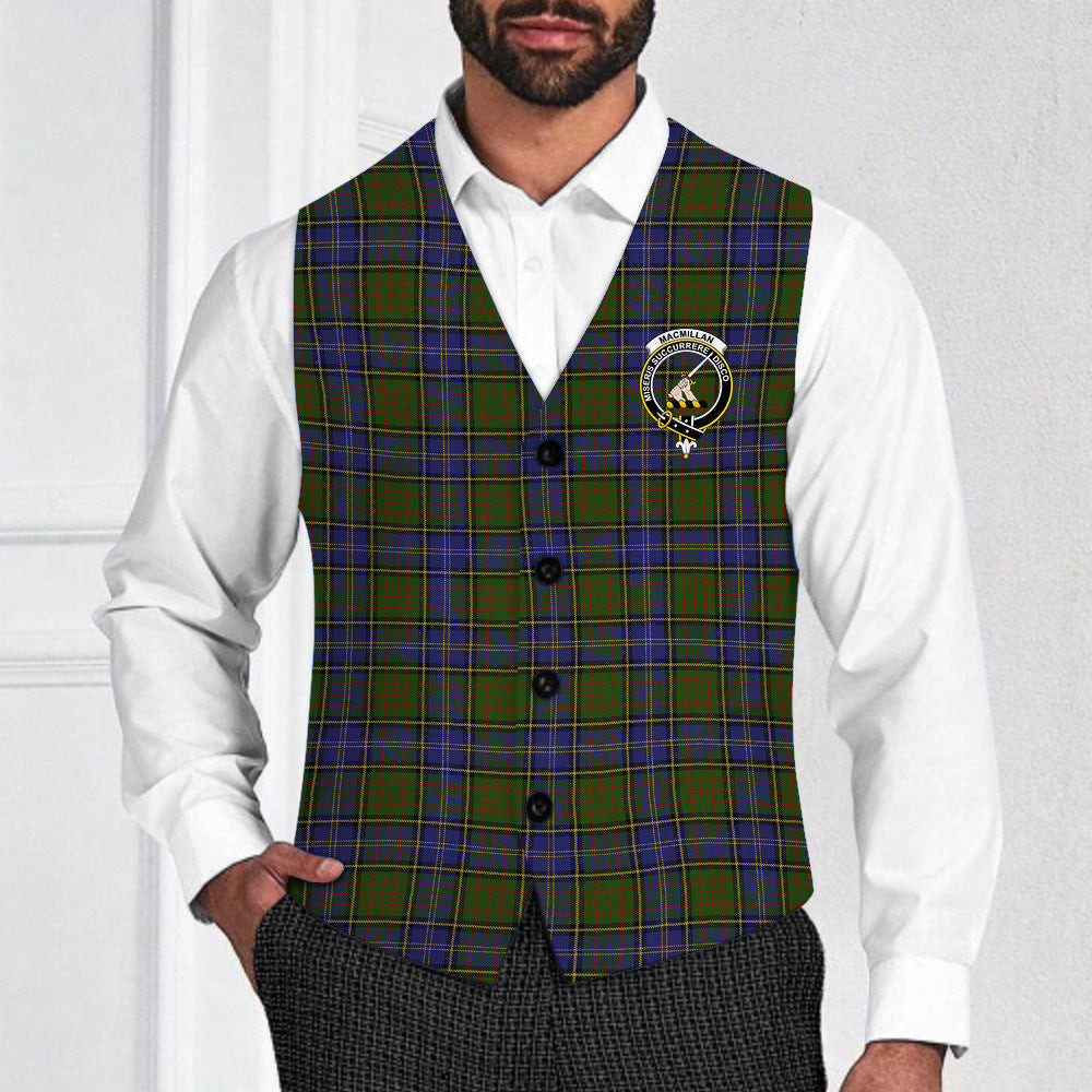 ScotsTee Shop Scottish MacMillan Hunting Modern Crest Tartan Waistcoat Sleeveless Suit Vest