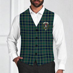 ScotsTee Shop Scottish Taylor Modern Crest Tartan Waistcoat Sleeveless Suit Vest