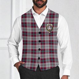 ScotsTee Shop Scottish MacLean of Duart Dress 4 Crest Tartan Waistcoat Sleeveless Suit Vest