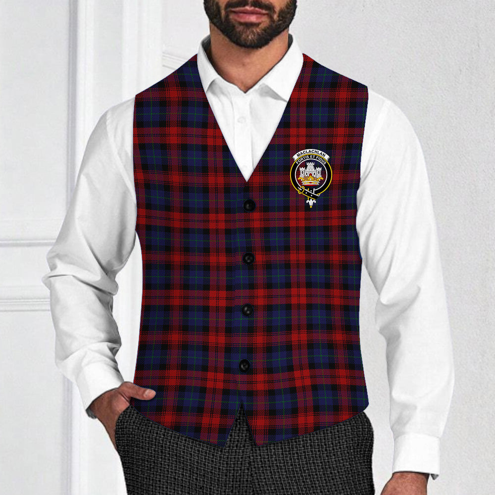 ScotsTee Shop Scottish MacLachlan Crest Tartan Waistcoat Sleeveless Suit Vest