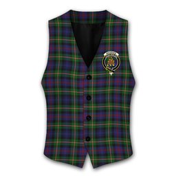 ScotsTee Shop Scottish MacKenzie Morgan Crest Tartan Waistcoat Sleeveless Suit Vest