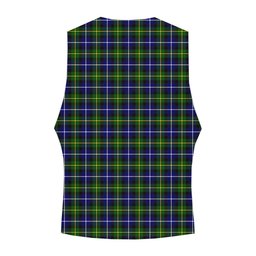 ScotsTee Shop Scottish MacNeill of Barra Modern Crest Tartan Waistcoat Sleeveless Suit Vest