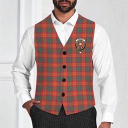 ScotsTee Shop Scottish MacNab Ancient Crest Tartan Waistcoat Sleeveless Suit Vest