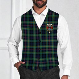 ScotsTee Shop Scottish McLeod of Skye Modern Crest Tartan Waistcoat Sleeveless Suit Vest