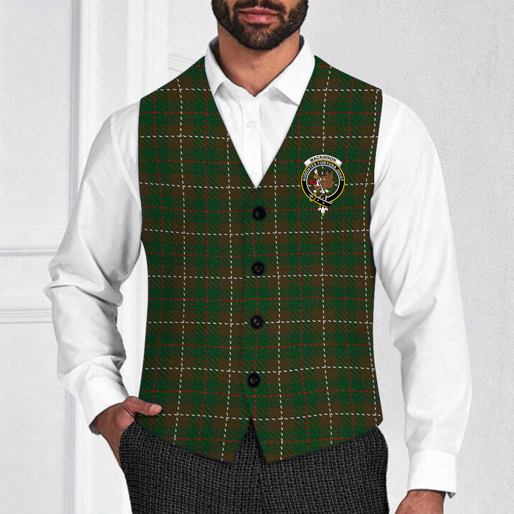 ScotsTee Shop Scottish MacKinnon Hunting 2 Crest Tartan Waistcoat Sleeveless Suit Vest