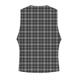 ScotsTee Shop Scottish McLean Black and White Crest Tartan Waistcoat Sleeveless Suit Vest