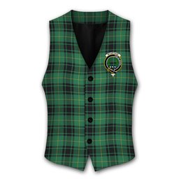 ScotsTee Shop Scottish McArthur Ancient Crest Tartan Waistcoat Sleeveless Suit Vest