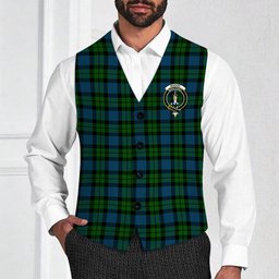 ScotsTee Shop Scottish MacKay Modern Crest Tartan Waistcoat Sleeveless Suit Vest